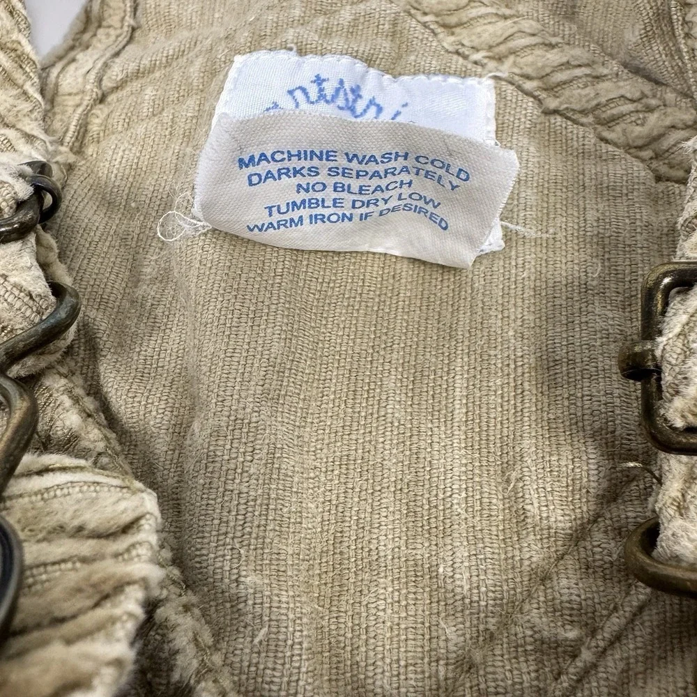 Vtg Hartstrings 24 Mo Corduroy Overalls Snap Legs Applique Pumpkin Patch Fall